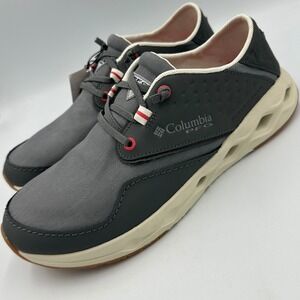 NEW Columbia Men's 10 PFG Bahama X Relaxed Boat Shoe Grill, Sunset Red, Standard